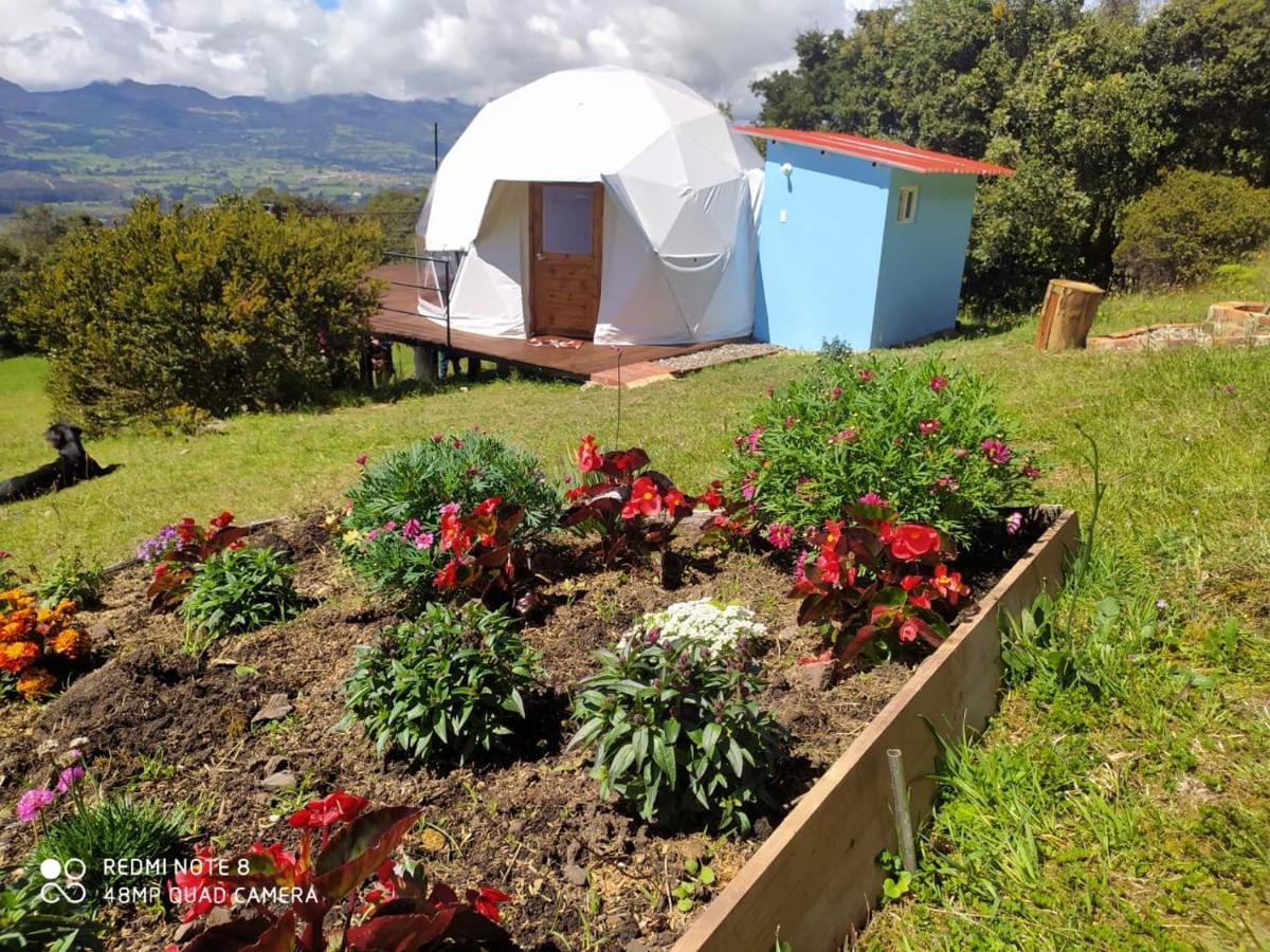 Glamping Hermoso Amanecer Guatavita Exteriör bild