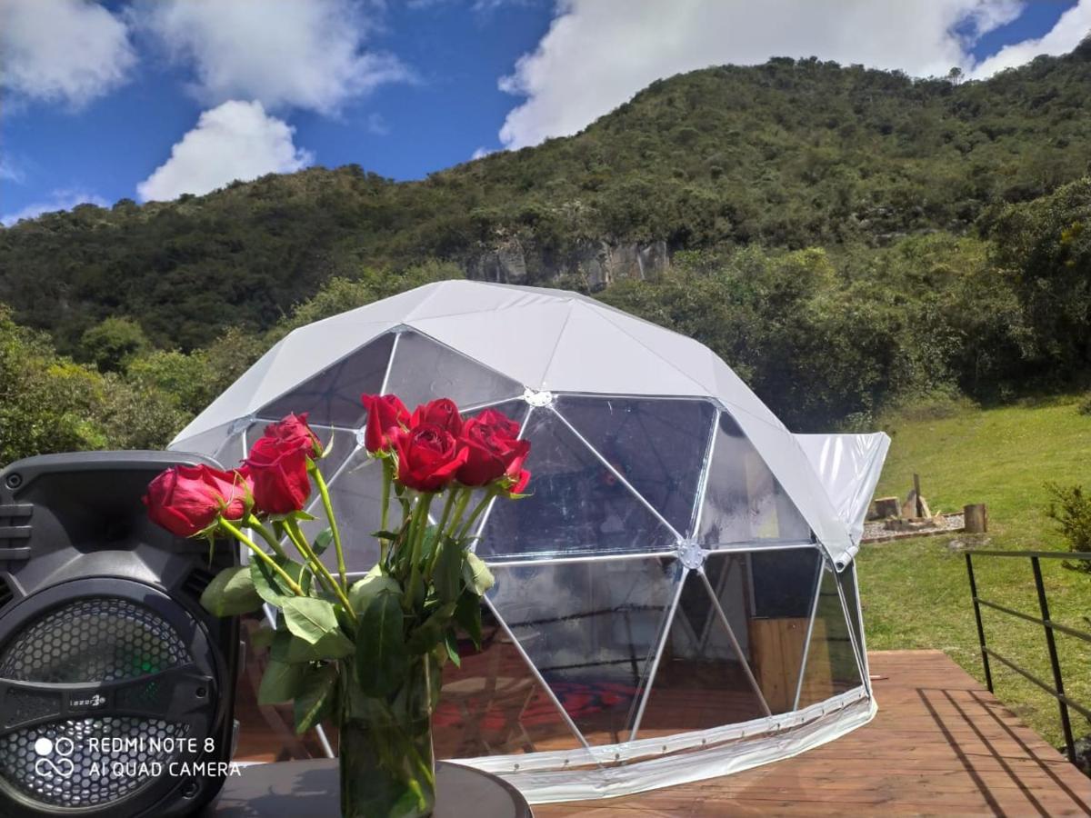 Glamping Hermoso Amanecer Guatavita Exteriör bild