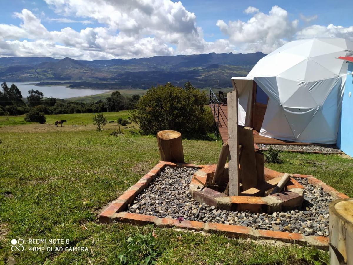 Glamping Hermoso Amanecer Guatavita Exteriör bild