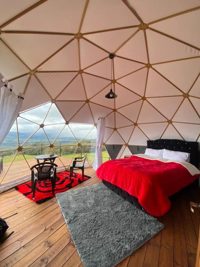 Glamping Hermoso Amanecer Guatavita Exteriör bild