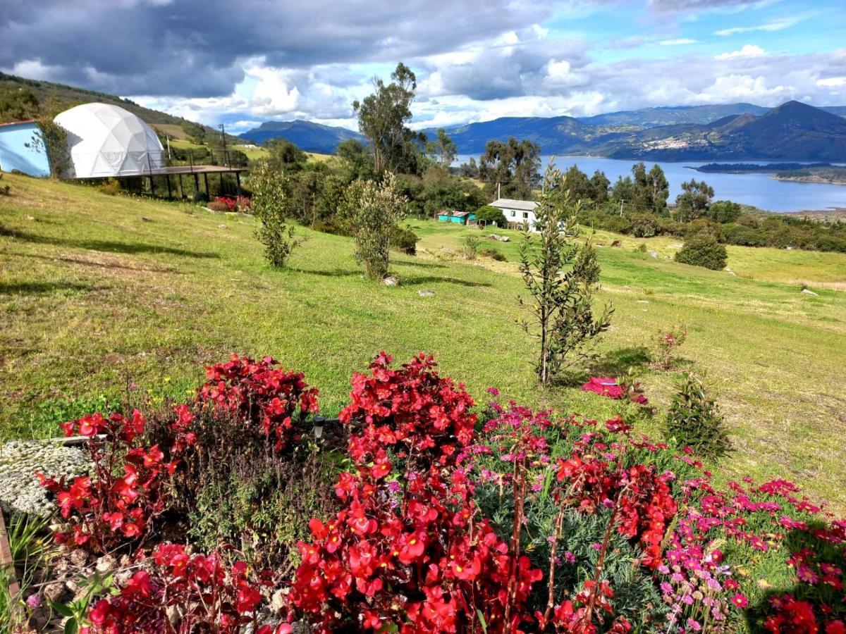Glamping Hermoso Amanecer Guatavita Exteriör bild