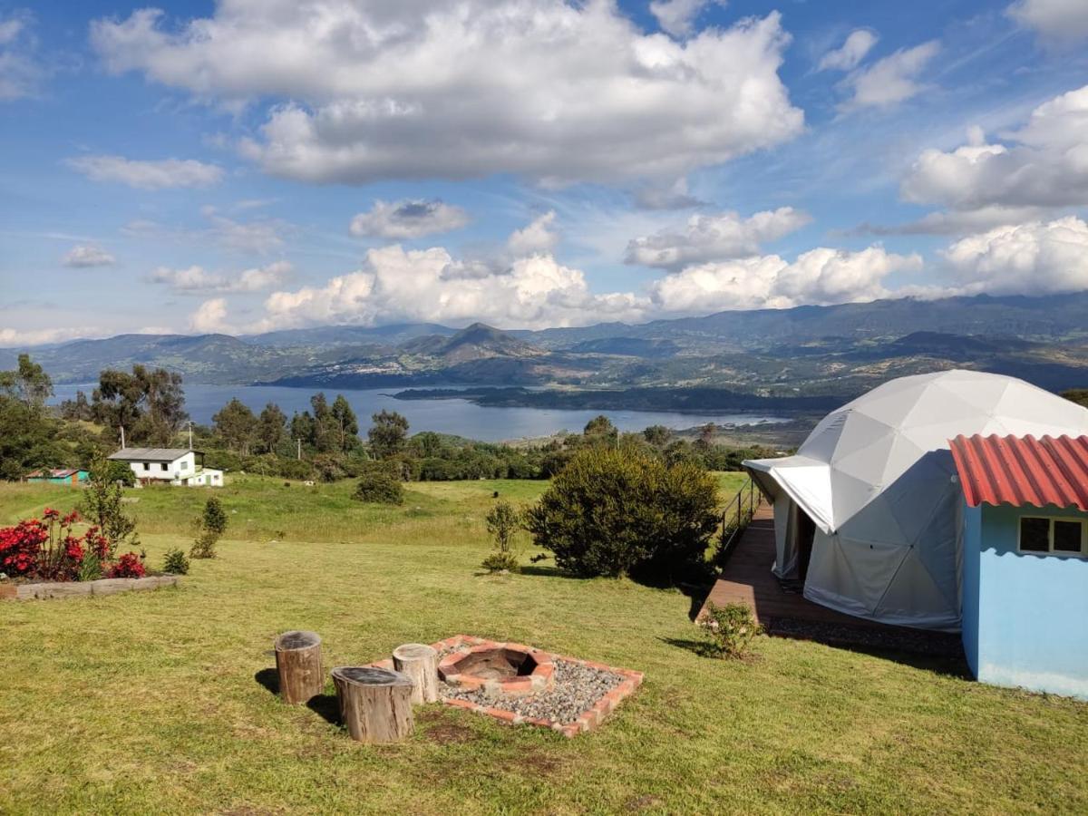 Glamping Hermoso Amanecer Guatavita Exteriör bild