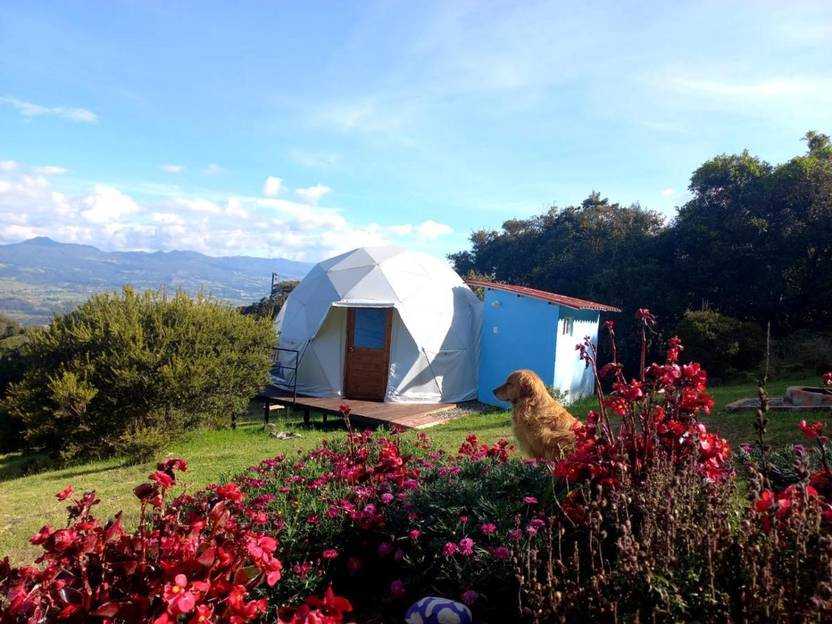 Glamping Hermoso Amanecer Guatavita Exteriör bild