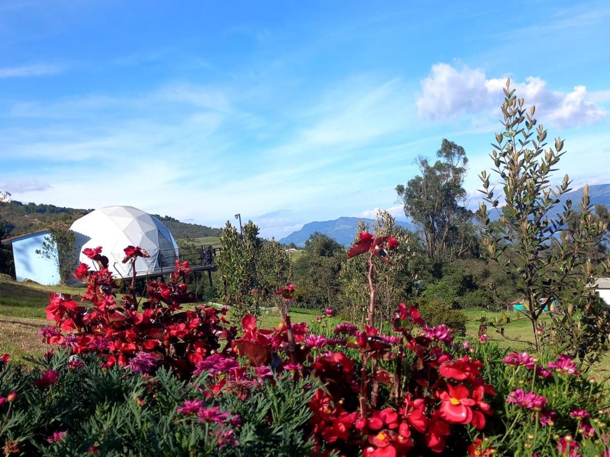 Glamping Hermoso Amanecer Guatavita Exteriör bild