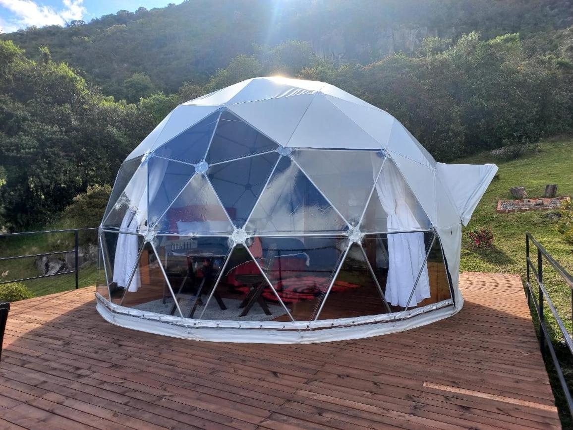 Glamping Hermoso Amanecer Guatavita Exteriör bild