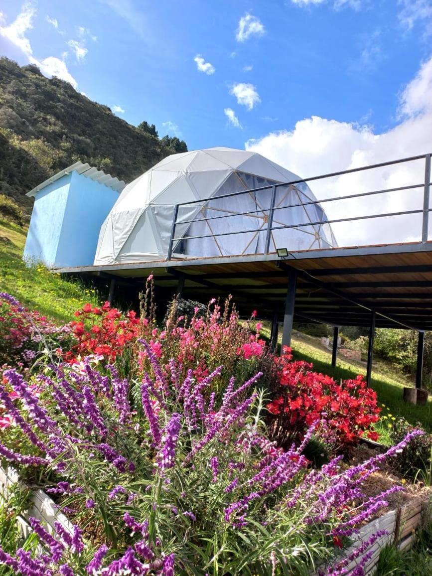 Glamping Hermoso Amanecer Guatavita Exteriör bild