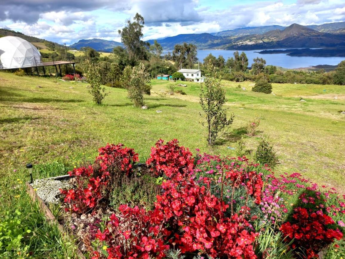 Glamping Hermoso Amanecer Guatavita Exteriör bild
