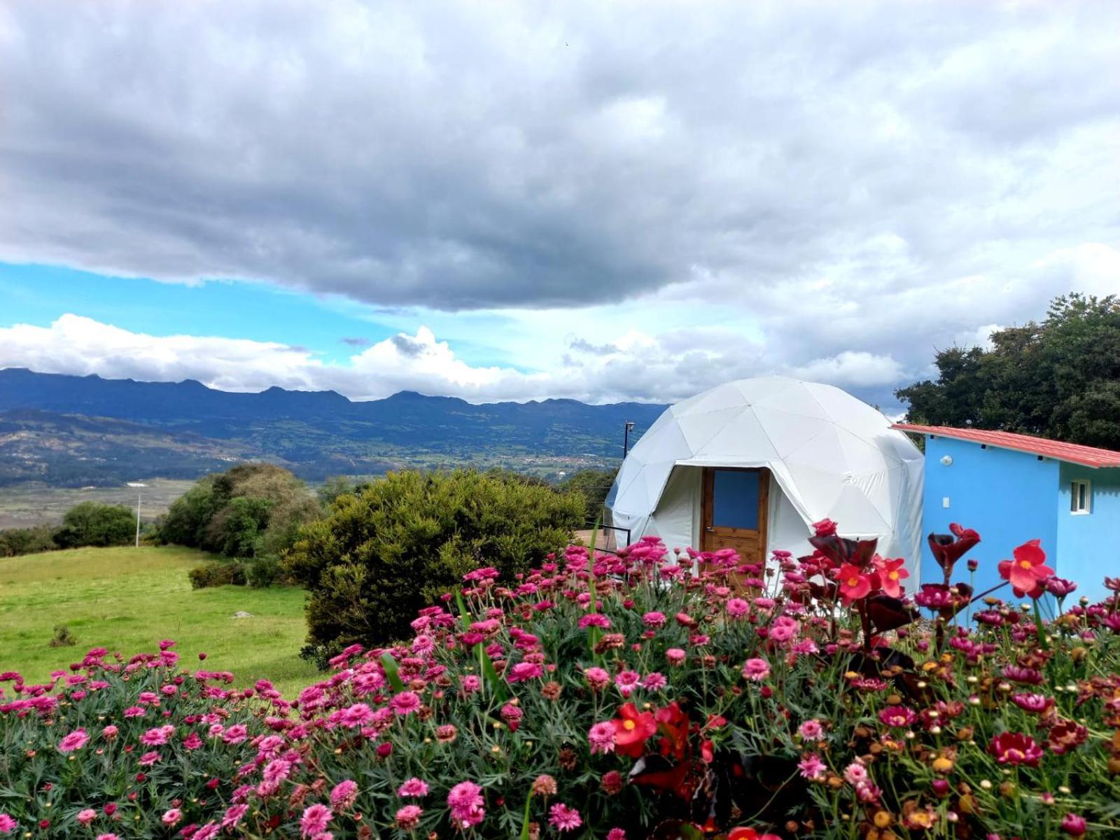 Glamping Hermoso Amanecer Guatavita Exteriör bild